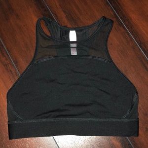 Pink bra with mesh detail